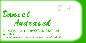 daniel andrasek business card